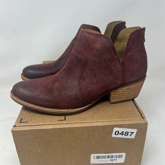 Kork-Ease Shoes - Kork-Ease Women's Skye Red Leather Ankle Boots Size 8M